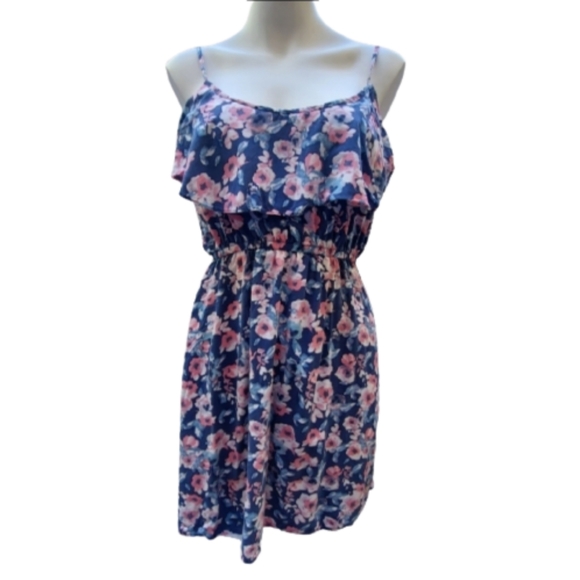 Cotton On Dresses & Skirts - Cotton On Blue Floral Spaghetti Strap Midi Dress